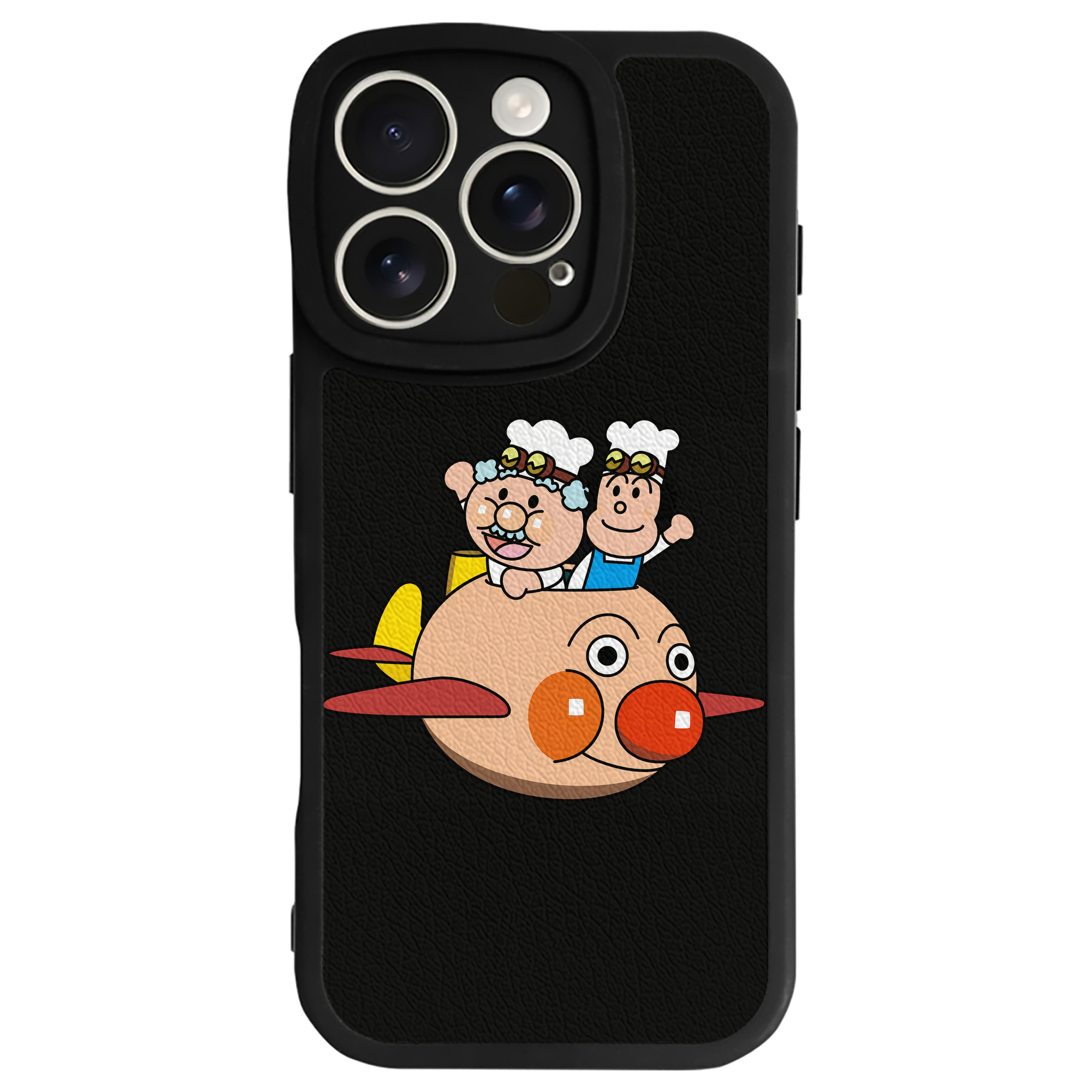 （画像用） アンパンマン Anpanman 【iPhone 16シリーズ対応】シリコンスマホケース（レザー調） 材質：シリコン